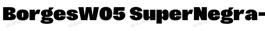 BorgesW05 SuperNegra字体转换 BorgesW05 SuperNegra字体转换
